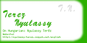 terez nyulassy business card