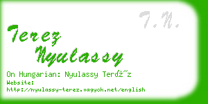 terez nyulassy business card